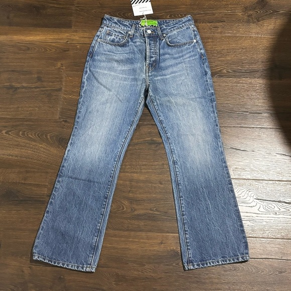 Sandrine Rose X Free People medium wash new size 26 button fly jeans. - Picture 3 of 8